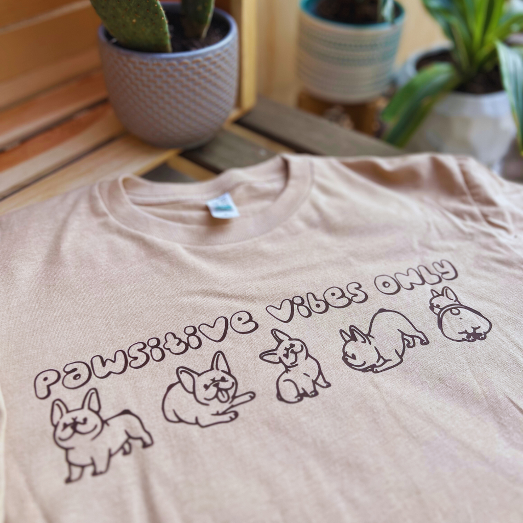 Pawsitive Vibes Only Frenchie T-Shirt