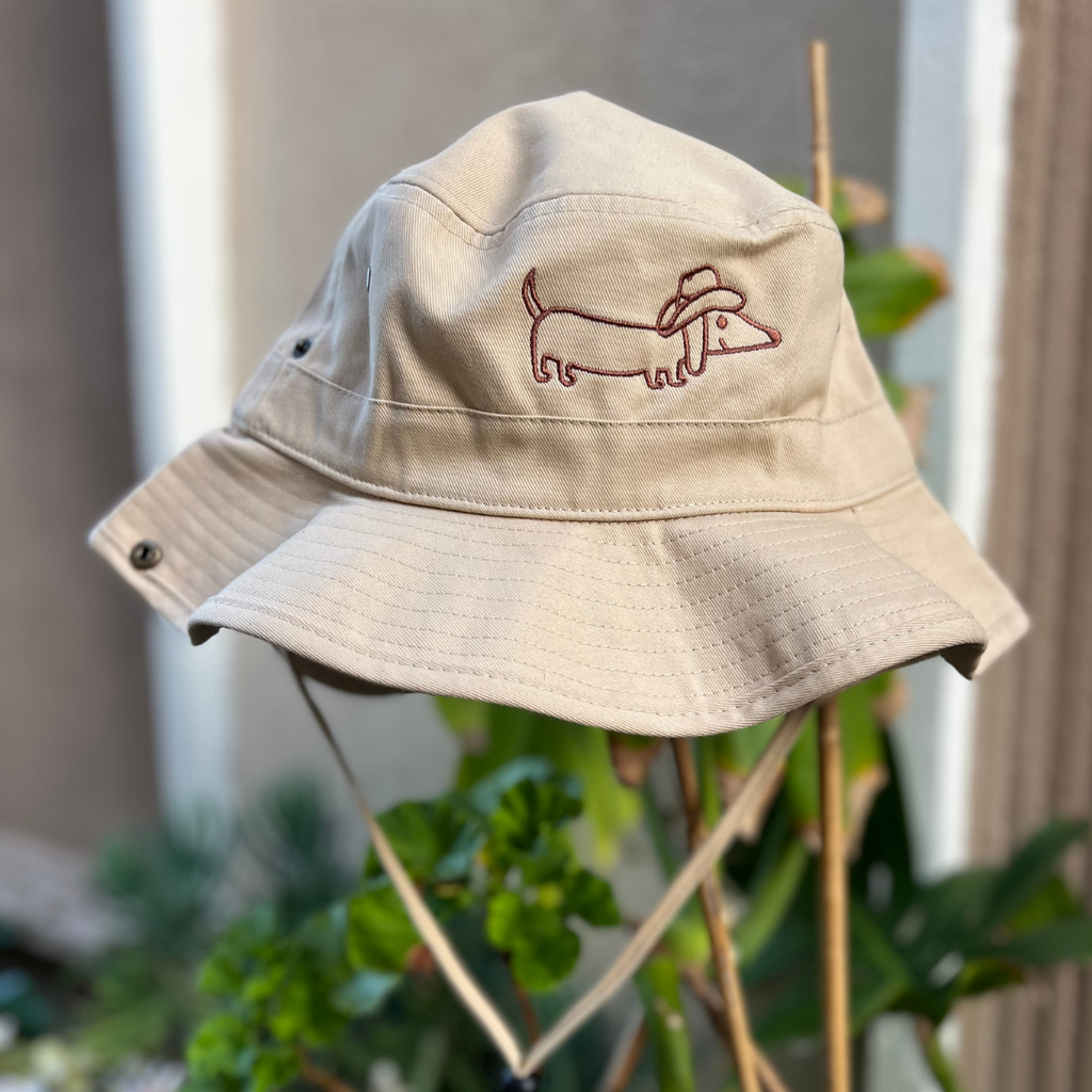 Dachsund Cowboy Bucket Hat